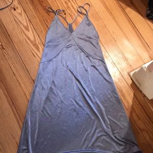 Light blue silk Zara dress